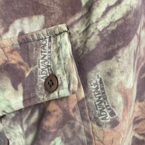 Vintage Woolrich Saddle Cloth Camo Pants Sz XL Cargo Pockets Camouflage Hunting - Picture 5 of 5